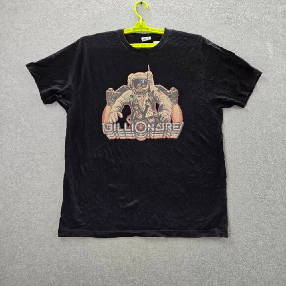Billionaire Boys Club Men Shirt 2XL Black Logo Astronaut Graphic Tee READ